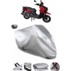 Coverplus RMG Moto Gusto Panzer 125 Gri Arka Çanta Uyumlu Su Geçirmez Motosiklet Brandası