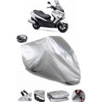Coverplus Suzuki Burgman 200 Gri Arka Çanta Uyumlu Su Geçirmez Motosiklet Brandası