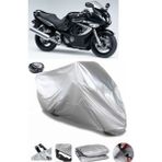 Coverplus Suzuki GSX 600 F Gri Arka Çanta Uyumlu Su Geçirmez Motosiklet Brandası