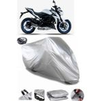 Coverplus Suzuki GSX-S 1000 Gri Arka Çanta Uyumlu Su Geçirmez Motosiklet Brandası