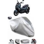 Coverplus SYM ADX 125 Gri Arka Çanta Uyumlu Su Geçirmez Motosiklet Brandası