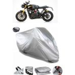 Coverplus Triumph Thruxton 900 Arka Çanta Uyumlu Su Geçirmez Gri Motosiklet Brandası