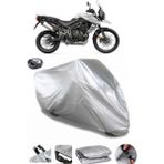 Coverplus Triumph Tiger 800 XCX Arka Çanta Uyumlu Su Geçirmez Gri Motosiklet Brandası