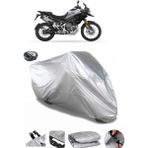 Coverplus Triumph Tiger Arka Çanta Uyumlu Su Geçirmez Gri Motosiklet Brandası