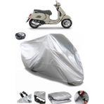 Coverplus Vespa GTS 125 Arka Çanta Uyumlu Su Geçirmez Gri Motosiklet Brandası
