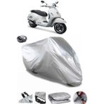 Coverplus Vespa GTS 150 ABS Arka Çanta Uyumlu Su Geçirmez Gri Motosiklet Brandası