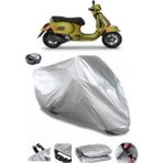 Coverplus Vespa GTS 300 Arka Çanta Uyumlu Su Geçirmez Gri Motosiklet Brandası