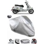 Coverplus Vespa GTS 300 Supertech Arka Çanta Uyumlu Su Geçirmez Gri Motosiklet Brandası