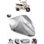 Coverplus Vespa GTV 250 IE Arka Çanta Uyumlu Su Geçirmez Gri Motosiklet Brandası
