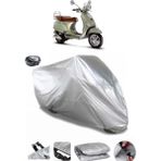 Coverplus Vespa LXV 125 Arka Çanta Uyumlu Su Geçirmez Gri Motosiklet Brandası