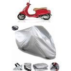 Coverplus Vespa Primavera 150 Arka Çanta Uyumlu Su Geçirmez Gri Motosiklet Brandası