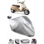 Coverplus Vespa Primavera 150 S Arka Çanta Uyumlu Su Geçirmez Gri Motosiklet Brandası