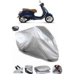 Coverplus Vespa Primavera 50 Arka Çanta Uyumlu Su Geçirmez Gri Motosiklet Brandası
