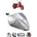 Coverplus Vespa PX 150 Arka Çanta Uyumlu Su Geçirmez Gri Motosiklet Brandası