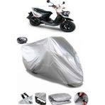 Coverplus Yamaha BW'S 100 Arka Çanta Uyumlu Su Geçirmez Gri Motosiklet Brandası