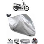 Coverplus Yamaha Crypton Arka Çanta Uyumlu Su Geçirmez Gri Motosiklet Brandası