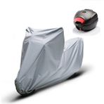 CoverPlus Yamaha D2CRYPTON Gri Motosiklet Brandası Arka Çanta Uyumlu