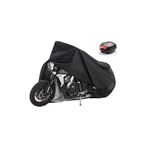 Coverplus Yamaha D2YZ 65 Arka Çanta Uyumlu Siyah Motosiklet Brandası