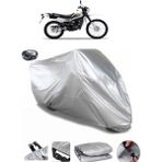 Coverplus Yamaha DT 125 Arka Çanta Uyumlu Su Geçirmez Gri Motosiklet Brandası