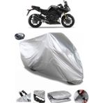 Coverplus Yamaha Fazer 8 ABS Arka Çanta Uyumlu Su Geçirmez Gri Motosiklet Brandası
