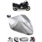 Coverplus Yamaha FJR 1300 Arka Çanta Uyumlu Su Geçirmez Gri Motosiklet Brandası