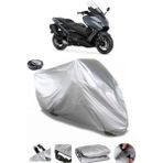 Coverplus Yamaha Tmax 560 Arka Çanta Uyumlu Su Geçirmez Gri Motosiklet Brandası