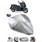Coverplus Yamaha X-Max 125 Iron Max ABS Arka Çanta Uyumlu Su Geçirmez Gri Motosiklet Brandası