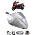 Coverplus Yamaha X-Max 300 ABS Arka Çanta Uyumlu Su Geçirmez Gri Motosiklet Brandası