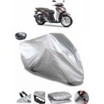 Coverplus Yamaha Xenter 150 Arka Çanta Uyumlu Su Geçirmez Gri Motosiklet Brandası