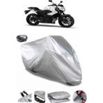 Coverplus Yamaha XJ 600 Diversion Arka Çanta Uyumlu Su Geçirmez Gri Motosiklet Brandası