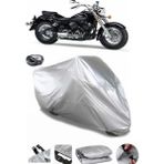 Coverplus Yamaha XVS 650 A Arka Çanta Uyumlu Su Geçirmez Gri Motosiklet Brandası