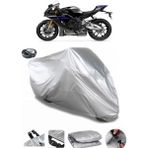 Coverplus Yamaha YZF R1M Arka Çanta Uyumlu Su Geçirmez Gri Motosiklet Brandası