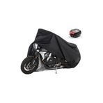 Coverplus Yuki Benda Rock 250 Arka Çanta Uyumlu Siyah Motosiklet Brandası