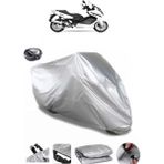 Coverplus Yuki QM250T Maximum Arka Çanta Uyumlu Su Geçirmez Gri Motosiklet Brandası