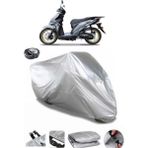 Coverplus Yuki Solid 125 Arka Çanta Uyumlu Su Geçirmez Gri Motosiklet Brandası