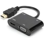 Coverzone 1080P 2In1 Hd'den Vga'ya Hdmi To Vga Hd Dönüştürücü Bilgisayar Projeksiyonu - Hd Için Tv Adaptörüne Vga Ürünlerini Bağlama Zr724