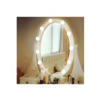 Coverzone 10'lu Set Makyaj Ayna Işığı Banyo Yatak Odası Hollywood Tarz Led Makyaj Lambası 3 Farklı Renk Mirror
