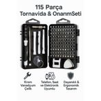Coverzone 115 Parça Onarım Seti - Hassas Tornavida, Krom Vanadyum Çelik, Ergonomik Saplı Takım | TTS-115