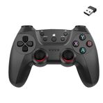 Coverzone 2.4G Kablosuz Gamepad PC Uyumlu Pilli Joystick Wireless Oyun Kolu Kişiselleştirilmiş Düğme, Hassas Trigger Kaymaz Tasarım G2.4G