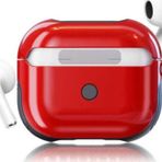 Coverzone 3 Için Kulaklık Koruyucu Kılıf Shockproof Silikon Kırmızı