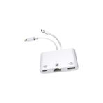 Coverzone 3 in1 şarj adaptörü Type-C Girişini Kamera Fotoğraf Makinesi RJ45 Ethernete Çevirici ZR814