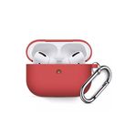 Coverzone 3 Kulaklık Koruyucu Mdl02 Anahtarlıklı Silikon Kapak Kılıf Kırmızı