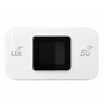 Coverzone 4G LTE Mobil WiFi Router SIM Kartlı Taşınabilir Modem, 3000mAh Batarya 14 Saat Kullanım, 300Mbps Hız, 10 Cihaz Bağlantı, Type-C Şarjlı Ekranlı Cep WiFi Hotspot | M5