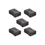 Coverzone 5 Adet HDMI Ara Birleştirici Dişi Dişi Adaptör 1080p Full HD Kablo Uzatma TV Monitör Uyumlu