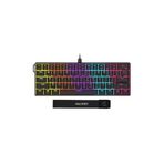CoverZone 61 Tuş Mekanik Gaming Klavye Kablolu Red Switch Hot-Swap Rgb Aydınlatmalı Kompakt 60% Düzen Type-C USB N-Key Rollover Oyuncu Klavyesi Windows Android Uyumlu | Ajazz NK61 (Siyah - NK61)
