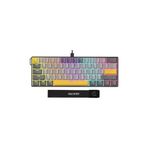 Coverzone 61 Tuş Mekanik Gaming Klavye Kablolu Red Switch Hot-Swap RGB Aydınlatmalı Kompakt 60% Düzen Type-C USB N-Key Rollover Oyuncu Klavyesi Windows Android Uyumlu | AJAZZ NK61 (Siyah Sarı - NK61)