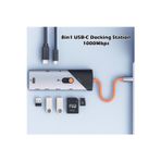 Coverzone 8in1 USB-C Çoklu Hub 4K HDMI 1000Mbps Ethernet USB 3.0 90W PD SD TF Kart Okuyucu ZR1146