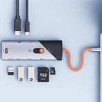 Coverzone 8in1 USB-C Docking Station – 4K 60Hz HDMI, 1000Mbps Ethernet, 3×USB 3.0, 90W PD Şarj, SD/TF Kart Okuyucu, Taşınabilir Çoklu Bağlantı Hub’ı Laptop Tablet ve Telefon İçin | ZR1146