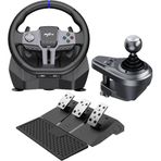 Coverzone 900° Direksiyon Seti – 16 Bit Manyetik Encoder, Hall Sensörlü Lineer Pedal, Çift Motorlu Titreşim, Rgb Işıklı Geri Bildirim, Pc Ps4 Xbox Serisi S|x Uyumlu Gerçek Yarış Deneyimi | PXN V9 Gen2