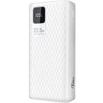 CoverZone A26Q 30.000 mAh LCD Ekran Pd 20W Hızlı Şarj Tip C Şarj Beyaz Powerbank